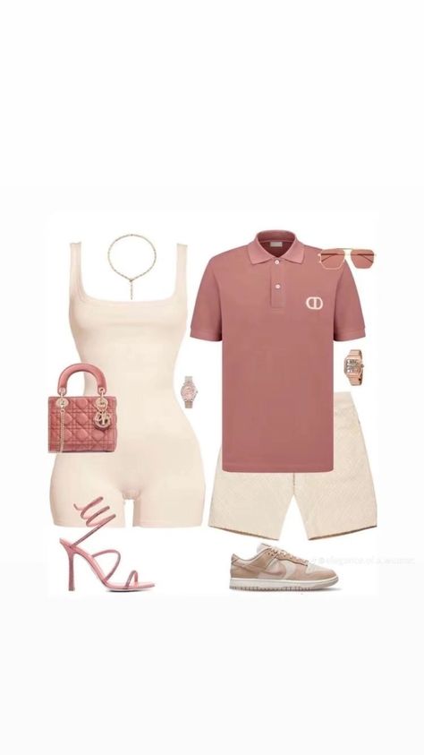 Shein Couple Outfits Summer, Couples Night Out Outfit, Couple Summer Outfits, Couple Outfits Matching Casual, Couple Outfits Matching Classy, Couples Matching Outfits Swag, Couple Outfits Matching, Matching Fits, Couple Matching Outfits