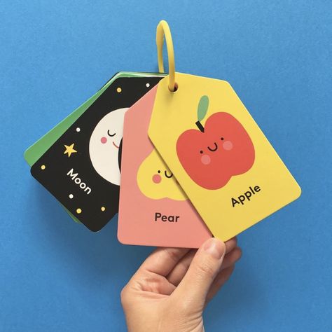 Flash Cards Design, Flash Card Ideas, Flash Card Design, Kids Flash Cards, Card Back Design, Kids Branding Design, Flash Cards For Kids, Kid Illustration, Illustration Kids