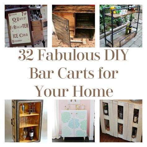 Hello DIYers! Do you love drink mixology?! Then you will probably want a lovely cart to hold your ingredients and glasswares! We’ve put together a collection of DIY bar carts that you can make from scratch, using recycled materials, or flipping another piece of furniture and turning it into something fabulous and new! Which will […] The post 32 Fabulous DIY Bar Carts for Your Home appeared first on DIY Projects by Big DIY Ideas. Diy Small Bar, Diy Bar Cart Repurposed, Diy Rustic Bar, Diy Wooden Bar, Rustic Bar Cart, Ikea Bar Cart, Wine Storage Diy, Crate Bar, Wooden Bar Cart