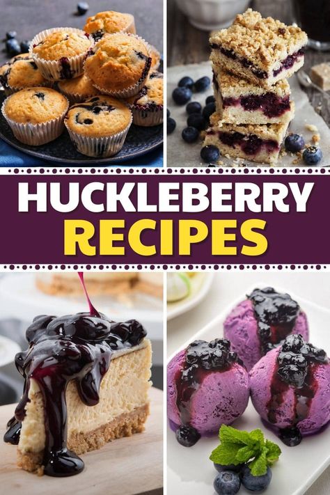 If you're lucky enough to get your hands on these bright berries, you have to try these sensational and easy huckleberry recipes and dessert ideas! Huckleberry Dessert Recipes, Huckleberry Butter, Huckleberry Bars, Red Huckleberry Recipes, Fresh Huckleberry Recipes, Huckleberry Cake Recipes, Honeyberry Recipes, Huckleberry Scones, Huckleberry Apple Pie