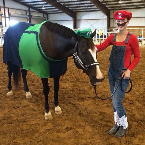 Mario Horse Costume, Horse And Rider Costumes, Horse Halloween Ideas, Costume Mario, Winning Money, Horse Halloween Costumes, Horse Halloween, Lamb Costume, Halloween Horse