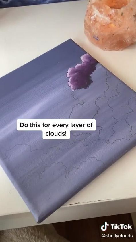 Pin on Art How To Draw Clouds, Draw Clouds, Lakaran Fesyen, Kartu Valentine, Canvas Painting Tutorials, Simple Canvas Paintings, Seni Dan Kraf, Cute Canvas Paintings, Easy Canvas Art