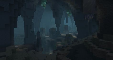 Minecraft Cave Aesthetic, Minecraft Horror, Minecraft Cave, Horror Vibes, Minecraft Banners, Minecraft Pictures, Minecraft Characters, Minecraft Wallpaper, Minecraft Pixel Art