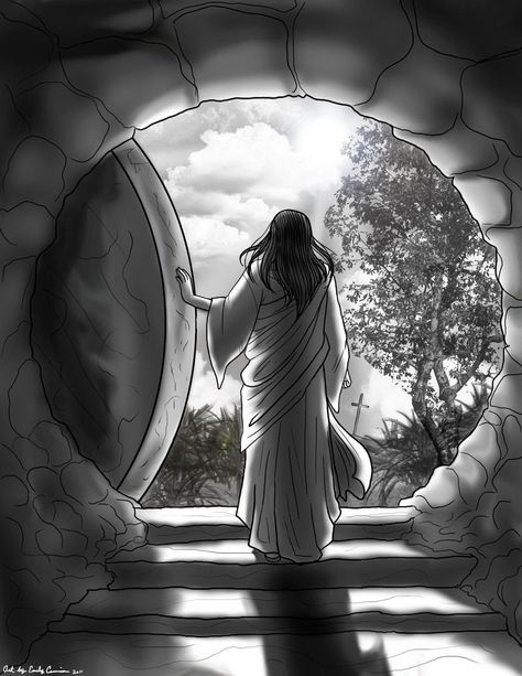 Thoughts and Questions from Aramis Thorn: On Apologetics – The Resurrection Jesus I Am, Jesus Tomb, Empty Tomb, Spiritual Paintings, Jesus Drawings, Bible Doodling, Bible Time, The Resurrection, Jesus Resurrection