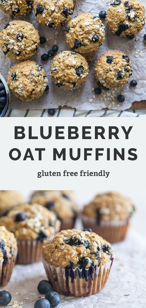 Oat Flour Blueberry Muffins, Oatmeal Blueberry Muffins Healthy, Dairy Free Blueberry Muffins, Oat Flour Muffins, Blueberry Oat Muffins, Healthier Baking, Gluten Free Blueberry Muffins, Vegan Blueberry Muffins, Blueberry Oatmeal Muffins