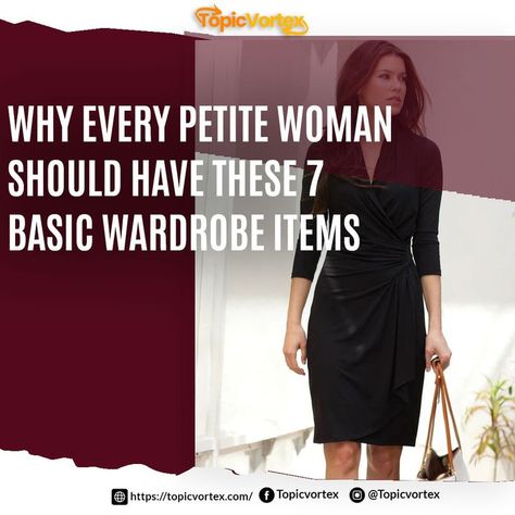 Why Every Petite Woman Should Have These 7 Basic Wardrobe Items Clothes For Petite Women, Stylish Petite Woman, Petite Woman, Women Of All Sizes, Stylish Petite, Basic Wardrobe, Petite Clothing, Karen Kane, Clothing Brands