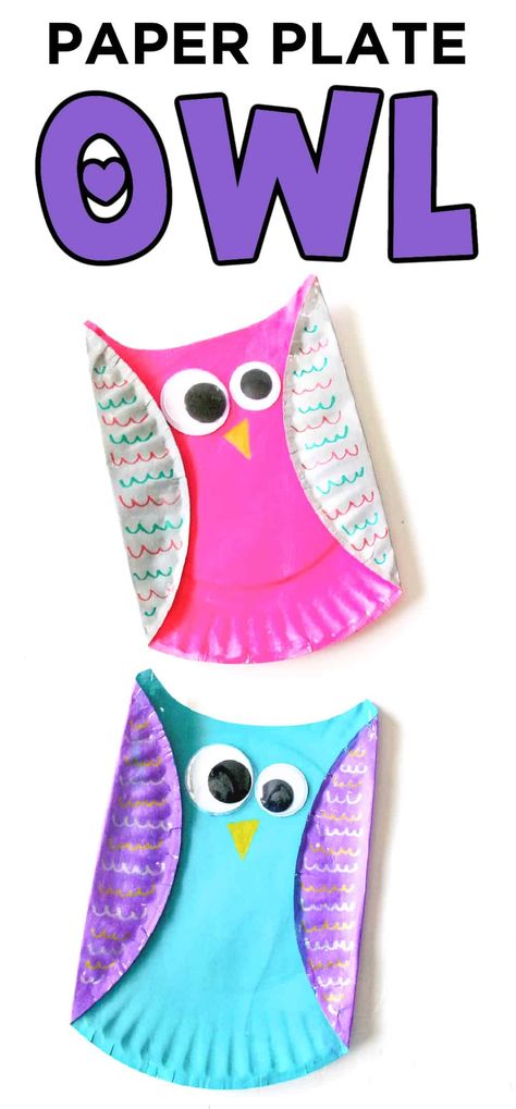 Owl Art And Craft Preschool, Craft Projects For Kindergarteners, Kindergarten Art Ideas Easy, Glued To My Crafts, Girly Craft Ideas, Owl Preschool Activities, May Crafts For Toddlers, Kinder Art Projects, Daycare Crafts For Toddlers