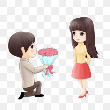 Rose Day Cartoon Couple, Rose Day Couple, Cartoon Valentines Day, Cartoon Park, Wedding Cartoon, Valentine Cartoon, Pink Roses Background, Couple Comics, Cartoon Rose