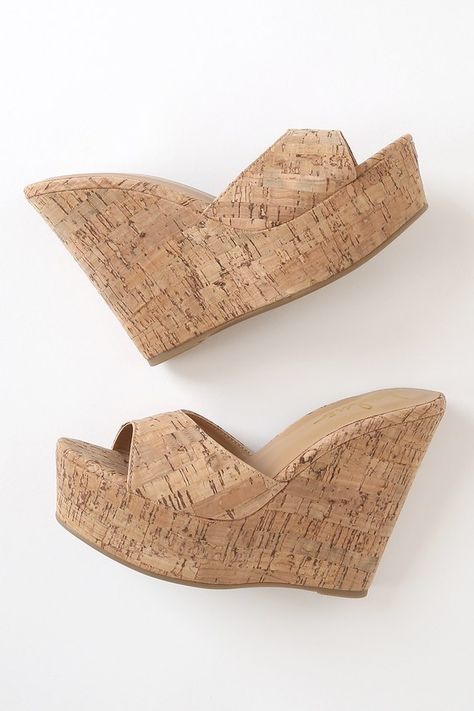 Cork Wedge Heels, Cute Platform Sandals, Cute Wedges, Cork Wedges, Platform Wedge Heels, Cute Sandals, Platform Wedge Sandals, Platform Wedge, Easy Going