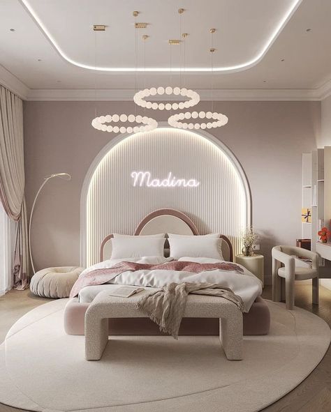 Dream Bedroom Inspiration, Cool Room Designs, Luxury Room Bedroom, Teen Bedroom Designs, Bedroom Interior Design Luxury, Pink Bedroom Decor, Modern Luxury Bedroom, Serene Bedroom, Bedroom Decor Design