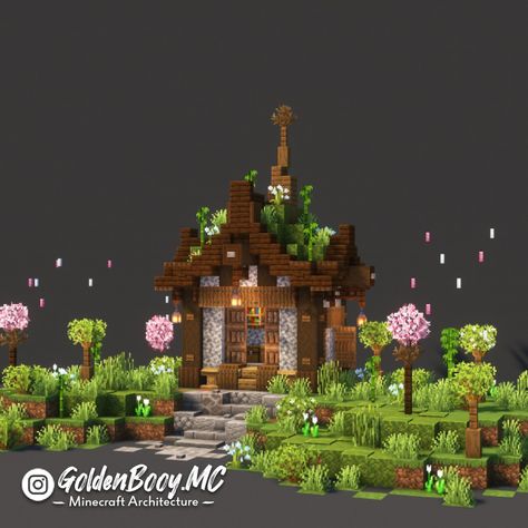 Rumah Minecraft Sederhana, Minecraft Farm, Minecraft Cottage, Minecraft Medieval, Rumah Minecraft, Cute Minecraft Houses, Minecraft Room, Minecraft City, Minecraft Plans