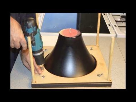 Passive Amplifier Manufacture - YouTube Vinyl Record Projects, Vinyl Record Furniture, Vinyl Record Crafts, Record Crafts, Old Vinyl Records, Wood Craft Projects, Vinyl Record Art, Craft Lights, Diy Speakers