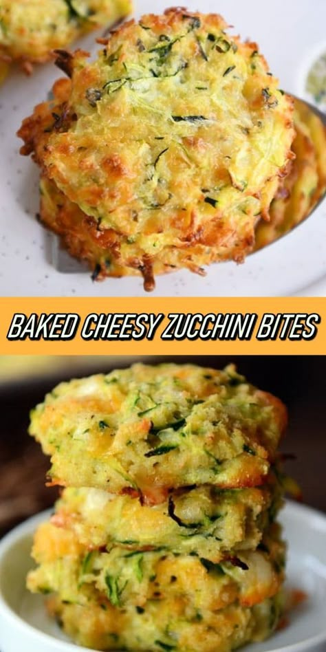 Cheesy Baked Zucchini, Zucchini Bites, Easy Zucchini Recipes, Fried Zucchini, Baked Zucchini, Bake Zucchini, Cheesy Zucchini, Easy Zucchini, Savory Appetizer