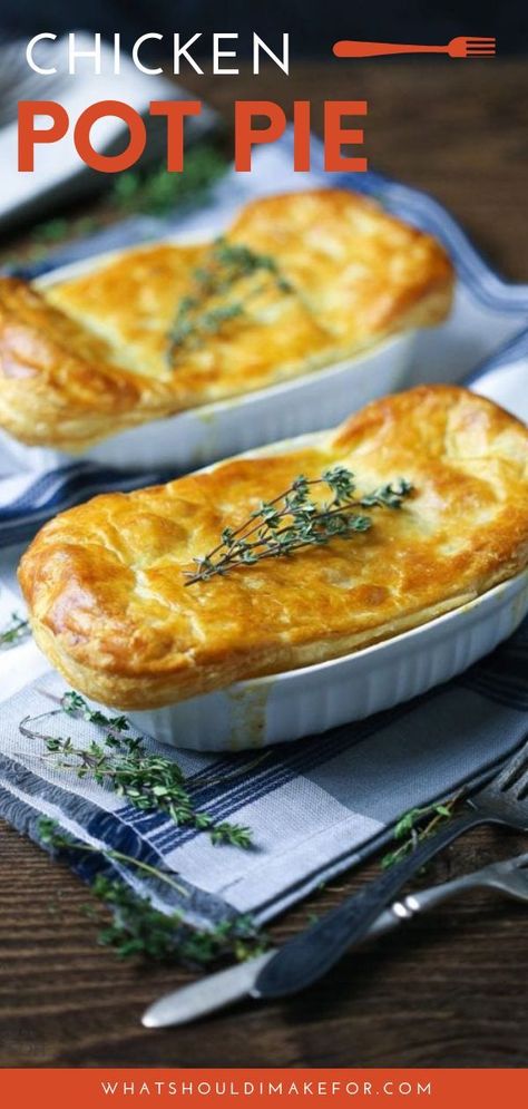 Small Pies, Individual Chicken Pot Pies, Creamy Chicken Pot Pie, Recipes Savory, Tater Tot Casserole, Chicken Pie, Recipes Appetizers, Pot Pies Recipes, Recipes Sweet