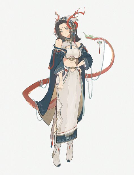 ArtStation - Dragon, dalimao Artist Character Design, Artist Character, Dragon Girl, Concept Art Character, Dragon Design, Girls Characters, Female Character Design, Character Design References, Character Creation