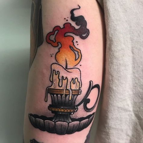 Harry Hunter on Instagram: “‘I'm La Flame at all times. That, at times, can be bad, at times can be good.’ - Travis Scott⁣ ⁣ ⁣ ⁣ ⁣ ⁣ ⁣ ⁣ #tattoo #armtattoo…” Flame Tattoos For Men, Traditional Candle Tattoo, Candle Tattoo Design, Flame Tattoo, Candle Tattoo, Flame Tattoos, Crow Tattoo, Calf Tattoo, Traditional Tattoo Flash