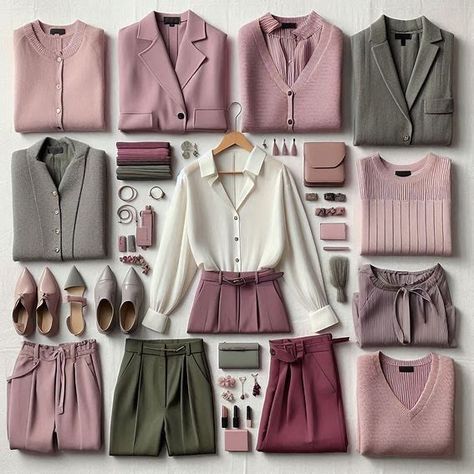 Soft Summer Deep Outfits, Soft Summer Color Palette Fall Outfits, Soft Autumn Clothes Style, Soft Summer Outfits For Fall, Burgundy Summer Outfit, Muted Summer Color Palette Outfits, Fall Outfits For Office, Soft Summer Fall Outfits, Soft Summer Wardrobe Capsule