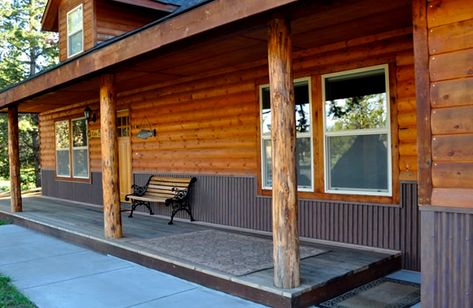 corten steel rivets - Google Search Corrugated Metal Roofing, House Siding Ideas, Tin Siding, House Color Ideas, Corrugated Metal Roof, Horse Barn Designs, Siding Ideas, Home Building Ideas, Corrugated Roofing