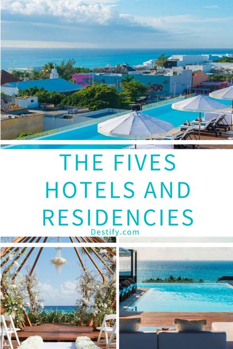 Introducing The Fives hotels and residencies, a new type of resort where “all senses inclusive” is the name of the game. Expect top-tier accommodations, food, and locations. The Fives is a beautiful new trio of resorts amongst stunning locations in Mexico. There are The Fives Beach and The Fives Downtown in Playa del Carmen, and the upcoming The Fives Oceanfront in Puerto Morales to look forward too in the near future. Mexico Destination Wedding All Inclusive, Haven Resort Riviera Cancun, Living In Playa Del Carmen Mexico, The Fives Playa Del Carmen, The Fives Beach Hotel & Residences, The Fives Beach Hotel & Residences Wedding, Riviera Maya Mexico, Cave Diving, Maui Vacation