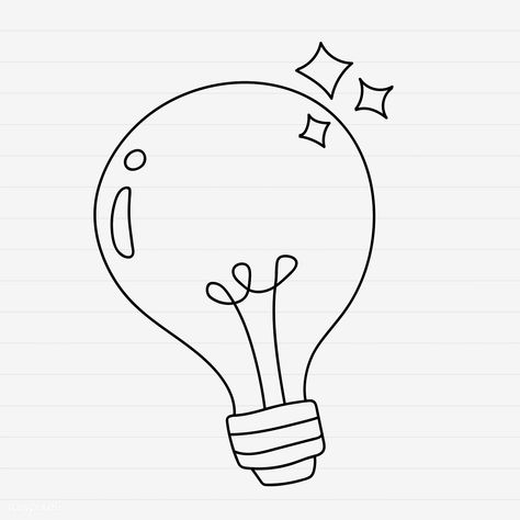 Light Bulb Doodle, Bulb Doodle, Bulb Drawing, Light Bulb Illustration, Light Bulb Drawing, Light Bulb Icon, Doodle Vector, Web Design Resources, Design Picture