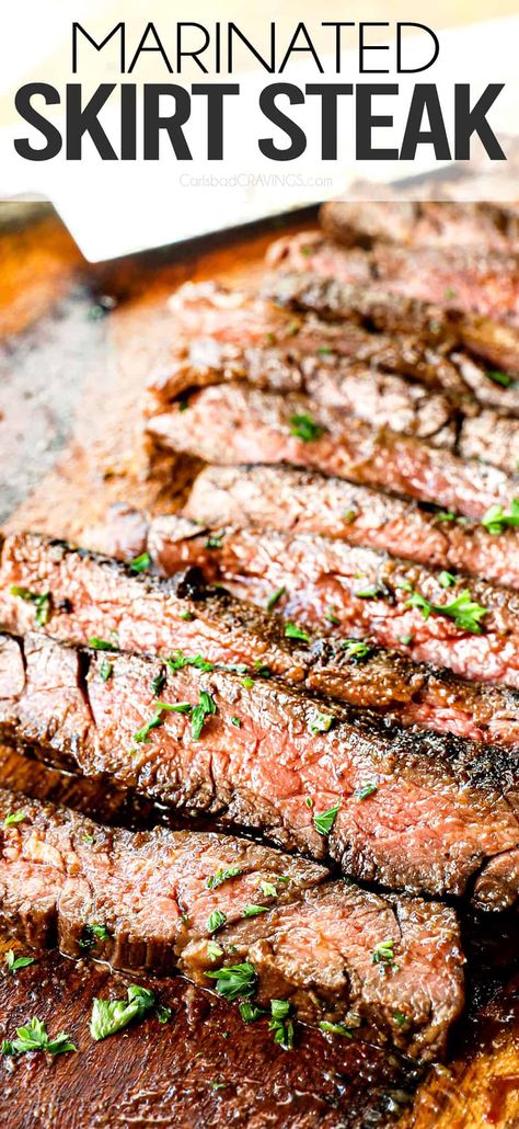 Quick Skirt Steak Recipes, Perfect Skirt Steak, How To Make Skirt Steak Tender, Simple Skirt Steak Recipes, Tender Grilled Steak, Beef Skirt Steak Recipes Oven, Recipes Using Beef Skirt Steak, Skirt Steak Smoker Recipes, Flake Steak Recipes