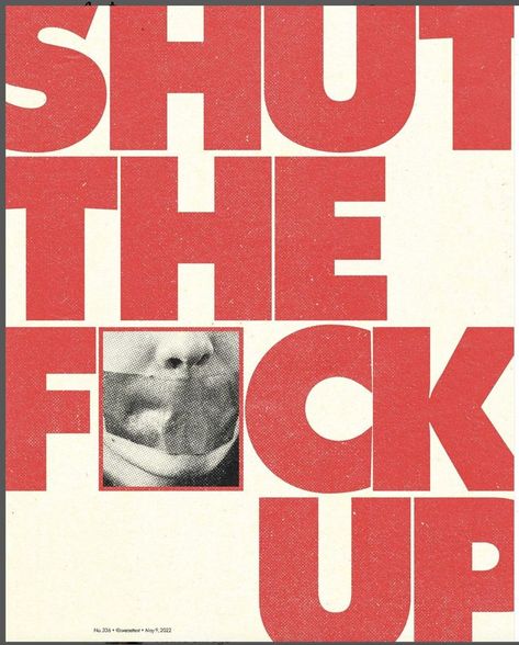 Shut Up Shut Up Shut Up, Fonts With Texture, Textured Poster Design, Who We Are Post Design, Creative Fonts Design, Halftone Poster Design, Halftone Graphic Design, Graphic Design Texture, Cool Typography Design