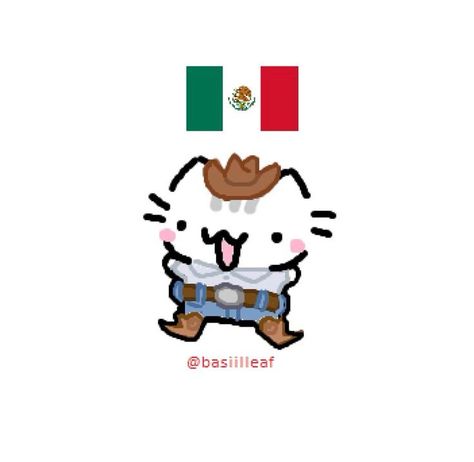 Basilleaf Cat Pfp, Basiilleaf Cat, Mexican Cat, Cute Easy Doodles, Goofy Drawing, Cute Cat Drawing, Cat Doodle, Little Doodles, Cat Icon