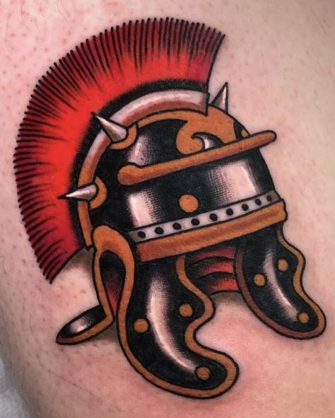 Gladiator Helmet Tattoo, Roman Helmet Tattoo, Portugal Tattoo, Shield Tattoo, Roman Helmet, Helmet Tattoo, Gladiator Helmet, Army Tattoos, St Moritz