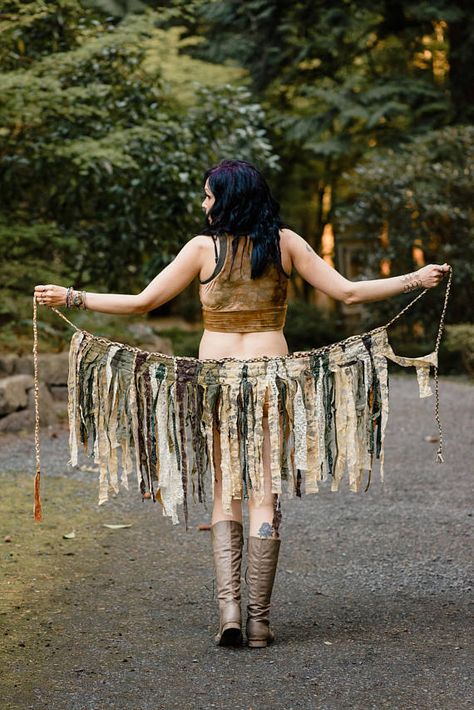 Sulis Festival Skirt Hippie Skirt Pixie Skirt Gypsy Elven Fairy, Rag Skirt, Fairy Goddess, Festival Skirt, Belly Dance Skirt, Pixie Skirt, Hippie Skirt, Fairy Skirt, Festival Skirts