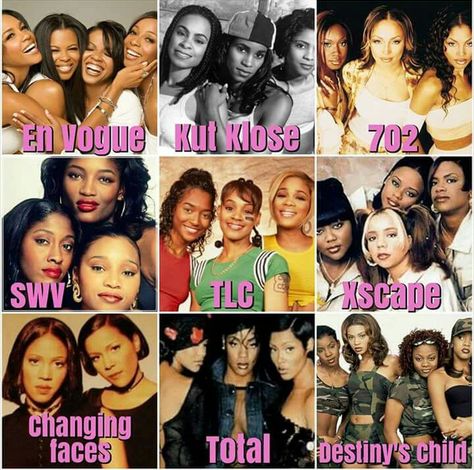 Girl Groups En Vogue 90s Group, 90s Music Artists, Rich Style, Hip Hop Classics, I Love Being Black, 90s Hip Hop Fashion, 90s Music, 90s Hairstyles, Destiny's Child