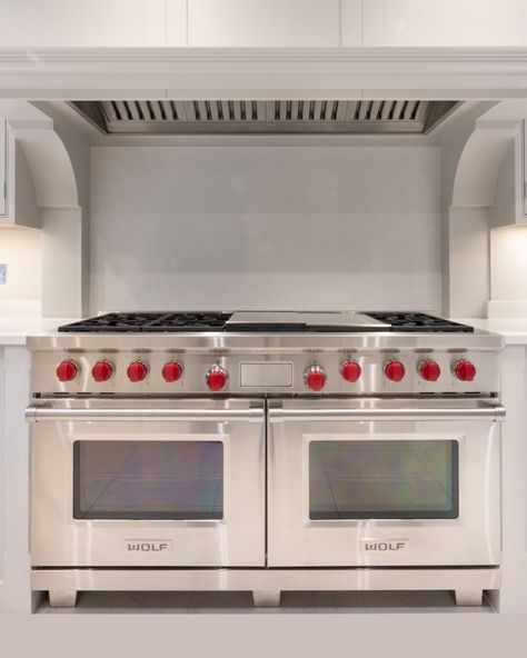 Handmade Kitchen Company on Instagram: “The 60" 1524mm Wolf Dual Fuel Range Cooker at our Epping project. This is the largest of the Wolf ranges that are available, in a classic…” Wolf 60 Inch Range In Kitchen, 60 Inch Wolf Range Kitchen, 60 Inch Range In Kitchen, Subzero Refrigerator Kitchen, Wolf Range Kitchen, Range Cooker Kitchen, Wolf Oven, Subzero Refrigerator, Wolf Range