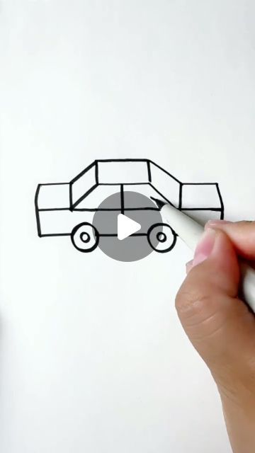 Just Art 🎨 on Instagram: "Easy car trick 🚗 #artist #artgallery #art #drawthisinyourstyle #car #sketch #drawing #draw #reelsvideo #reels #reelsinstagram #instadaily #instagram" Drawing Ideas Easy Car, Easy Car Drawing For Kids, How To Draw A Car Easy, Car Pencil Drawing, Easy Car Sketch, Easy Sketches For Kids, Car Drawings Easy, How To Draw A Car, Car Sketch Pencil