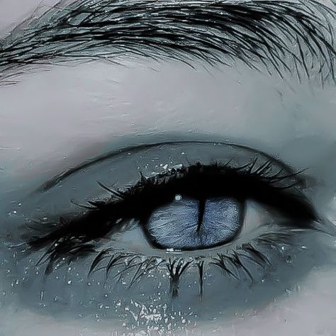 Siren Eyes Mermaid, Anime Siren Eyes, Vampire Blue Aesthetic, Silver Eyes Art, Blue Siren Eyes, Scary Blue Eyes, Neuvillette Aesthetic, Blue Vampire Aesthetic, Dark Blue Eyes Aesthetic