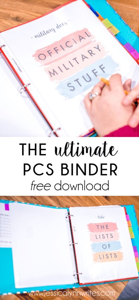 Deployment Binder, Military Move Checklist, Oconus Pcs, Pcs Checklist, Pcs Tips, Moving Binder, Pcs Binder, Pcs Move, Binder Printables Free