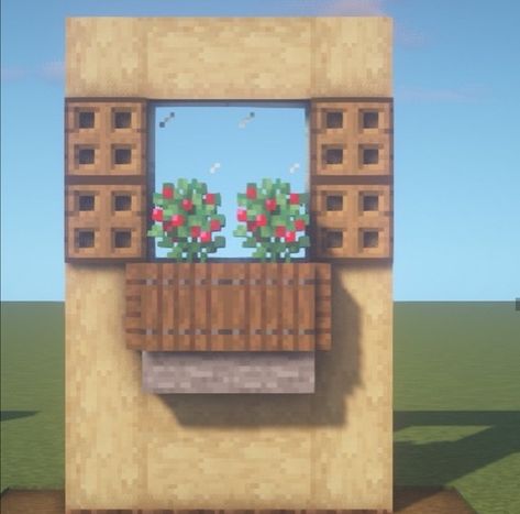 Minecraft 2x2 Window Ideas, Minecraft Interior Window Design, Mincraft Idea Window, Window Ideas Minecraft, Minecraft Big Window Design, Minecraft Outdoor Ideas, Minecraft Furniture Ideas, Terraria House Design, Minecraft Steampunk