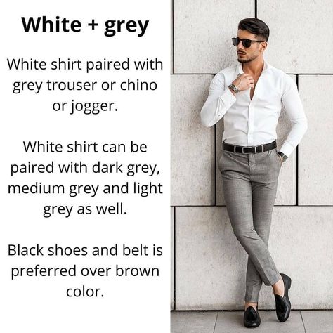 White Shirt Grey Pants Men, Grey Trousers Outfit Men Formal, Grey Trousers Outfit Men, Smart Casual White Shirt, Men White Shirt, Best White Shirt, Trousers Outfit Men, Grey Pants Men, White Pants Men