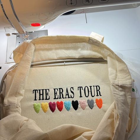 The Eras Tour ♥️❤️💙💜🩷 #burnsyembroidery #embroidery #taylorswift #fyp Eras Tour Embroidery, Taylor Swift, Embroidery Designs, Embroidery, Instagram, Design