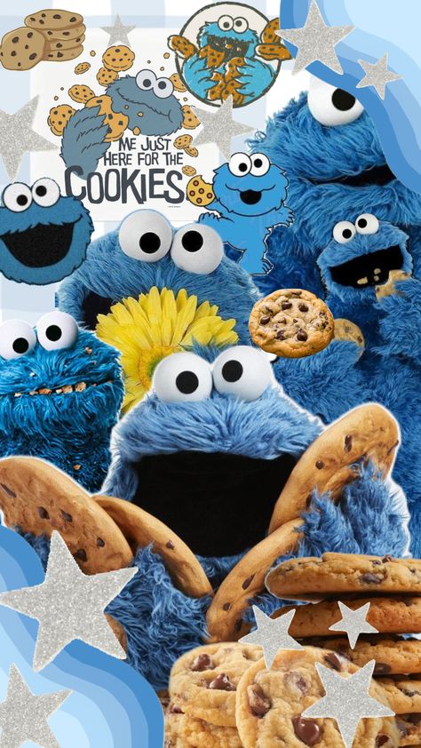 #cookiemonster Cookie Monster Lockscreen, Cookie Monster Wallpaper Aesthetic, Cookie Monster Aesthetic, Cookies Wallpaper, Lily Core, Cookie Monster Wallpaper, Well Paper, Monster Wallpaper, The Cookie Monster