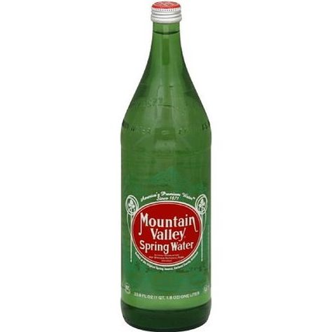 Mountain Valley Spring Spring Water, 33.8100-ounces (Pack of12) Water Glass Bottle, Water Spring, Green Glass Bottles, Mountain Valley, Bottled Water, Vintage Green Glass, Water Water, Soda Bottles, Spring Water