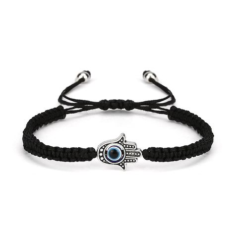 Evil Eye Hand, Kabbalah Bracelet, Braided Rope Bracelet, Lucky Charm Bracelet, Handmade Evil Eye, Lucky Jewelry, Lucky Blue, Protection Amulet, Friendship Jewelry