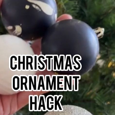 How To Hang Heavy Christmas Ornaments, Christmas Ornament Hacks, How To Hang Ornaments On Tree, Mom Lifestyle, Clear Ornaments, Black Christmas, Hacks Diy, Custom Ornament, Super Excited