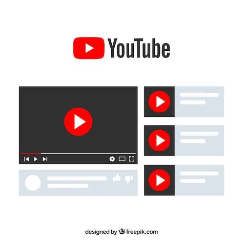 Free Vector | Realistic multimedia player template Youtube Illustration, Logo Music, Youtube Advertising, Youtube Design, Youtube Subscribers, Youtube Logo, Advertising Services, Youtube Views, Youtube Marketing