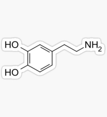 Dopamine Molecule Sticker Medical Stickers, Snapchat Stickers, School Labels, Notebook Stickers, Tumblr Stickers, Aesthetic Stickers, Digital Sticker, Biology, Laptop Stickers