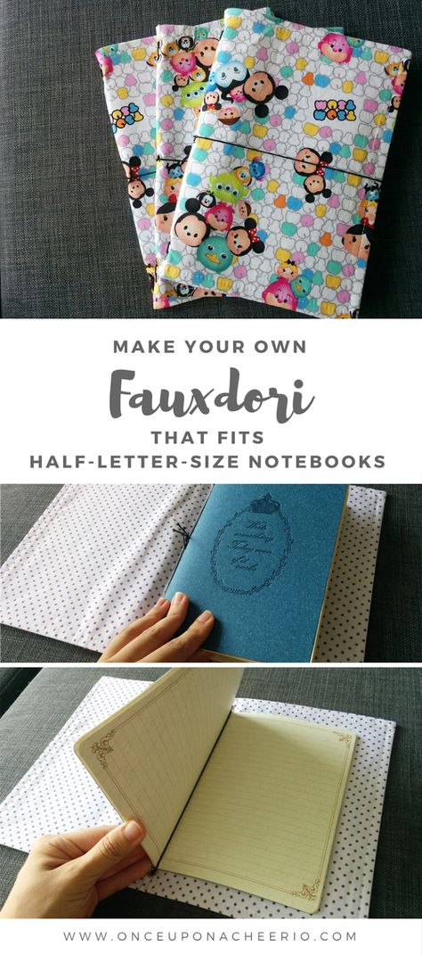 DIY Fauxdori Journal Cover PIN Diy Travelers Notebook Cover, Travel Notebook Cover, Diy Travelers Notebook, Diy Notebook Cover, Travel Journal Cover, Bookbinding Tutorial, Diy Travel Journal, Book Cover Diy, Journal Diy