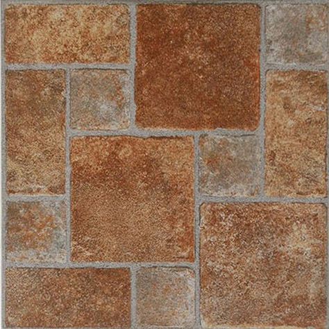 Home Dynamix Flooring: Dynamix Vinyl Tile: KD0208 Brick: 1 Box 20 Square Feet - Walmart.com - Walmart.com Kitschy Cabin, Sunroom Floor, Lantai Vinil, Brick Tile Floor, Cabin Basement, Premium Vinyl Flooring, Self Adhesive Floor Tiles, Adhesive Floor Tiles, Sheet Flooring