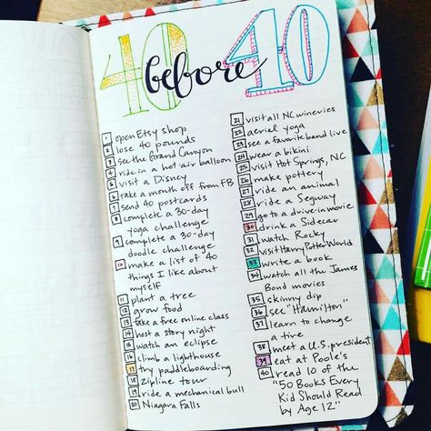 40 Before 40, Life Reboot, Bullet Journal Topics, Before 40, Bucket List Journal, Bullet Journal Ideas Templates, Creating A Bullet Journal, Bullet Journal Cover Ideas, Opening An Etsy Shop