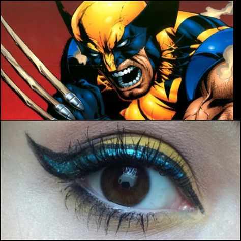 #wolverine #makeup #eyes #eyemakeup #wolverinemakeup #inspiration Wolverine Inspired Makeup, Wolverine Makeup, Edgy Eyeliner, Future Makeup, Wolverine Hugh Jackman, Makeup Stuff, Inspired Makeup, Makeup Eyes, Hugh Jackman