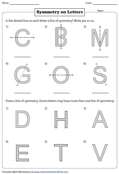 Lines Of Symmetry, Worksheet Math, Symmetry Worksheets, Math Models, 4th Grade Math Worksheets, Pattern Worksheet, Worksheets Kindergarten, Letter Tracing Worksheets, Math Tutorials