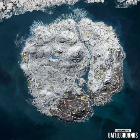 Map Pubg Hd, Pubg Vikendi, Snow Map, Game Pubg, Snow Theme, Terrain Map, Star Photography, Map Wallpaper, Gaming Wallpapers