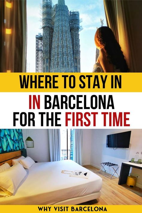 Barcelona Travel Tips: Planning your first trip to Barcelona Spain? If you’re wondering about the best area to stay in Barcelona for first-time visitors I've got you covered. I have lived and stayed in several different neighbourhoods in Barcelona over the years, and in this post, I’m sharing my top recommendations for where to stay in Barcelona for the first time so you can have the best trip ever! Check out these top hotels in Barcelona perfect for a first time stay. Barcelona Where To Stay, Barcelona Spain Hotel, Where To Stay In Barcelona, Hotels In Barcelona, European Hotel, Barcelona Spain Travel, Spain Itinerary, Stunning Hotels, Visit Barcelona